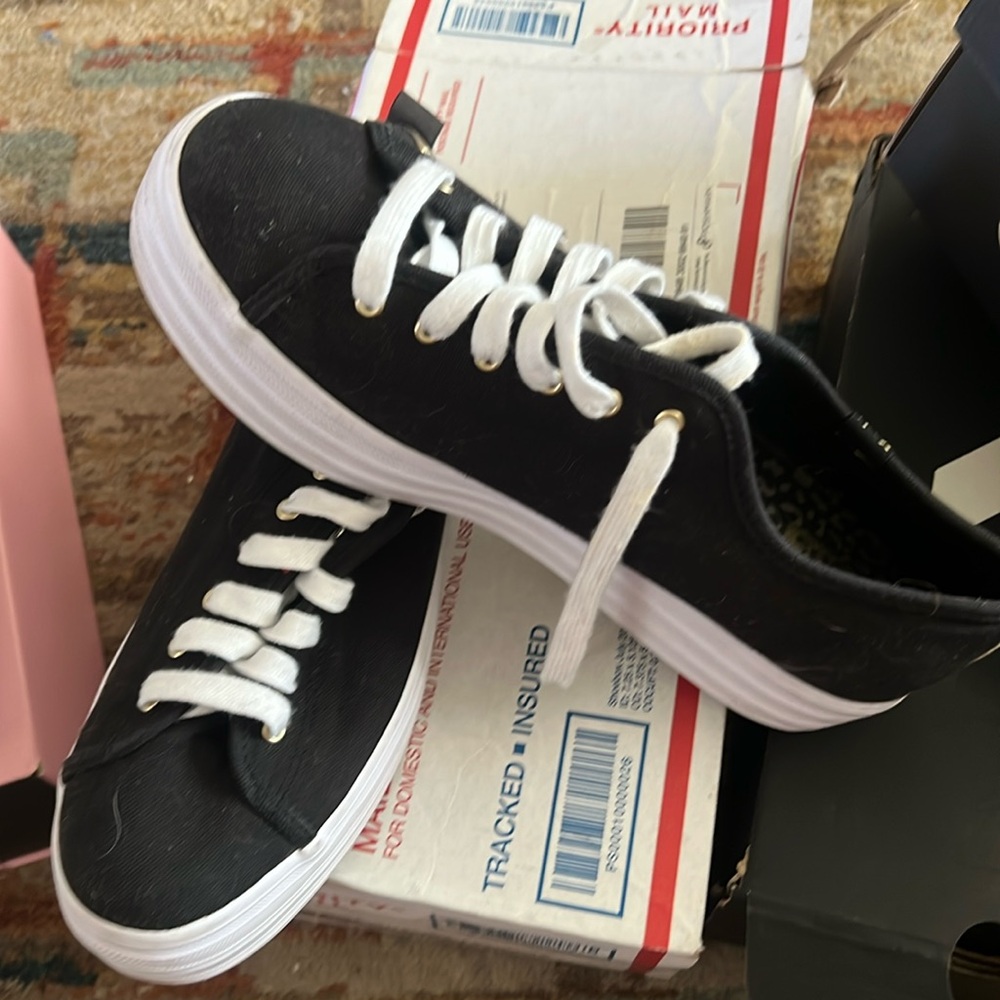 Keds Stacked Platform‎ Black White Shoes